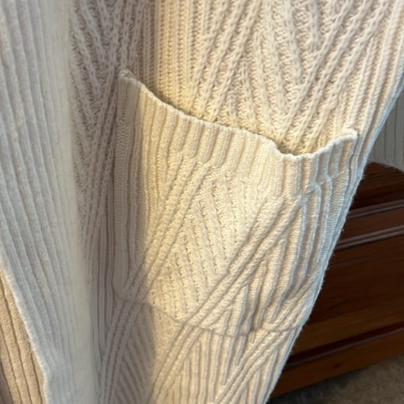 NWT Rachel Roy Women’s Cream Midi Long Cardigan With Pockets Size 1X - Picture 5 of 8